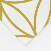 Bloem van levenspatroon Gold Fleece Deken (Hoek)