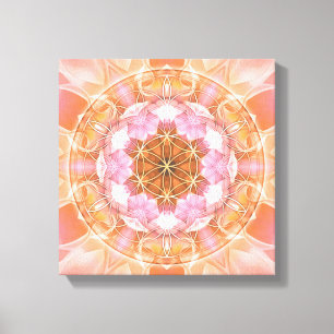 Bloem van levensstandaard Mandala 18 Afdrukken van
