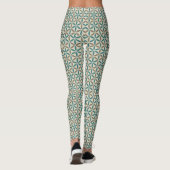 Bloem van levensverzekering - stempelpatroon - BG Leggings (Achterkant)