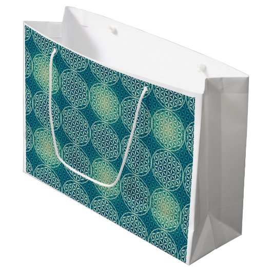 Bloem van levensverzekering - stempelpatroon - cya large cadeautasje (Voorkant Gekanteld)