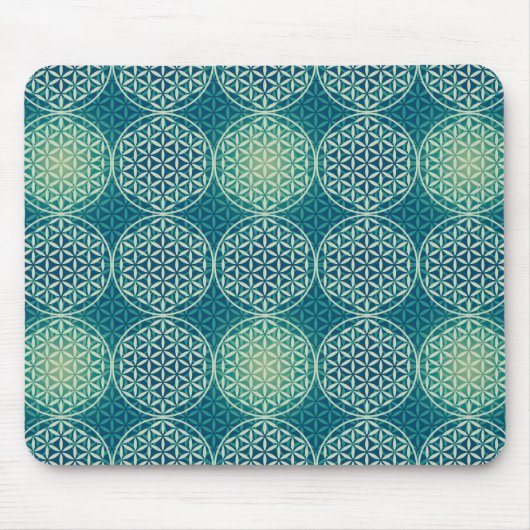 Bloem van levensverzekering - stempelpatroon - cya muismat (Voorkant)