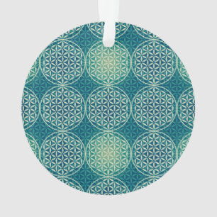 Bloem van levensverzekering - stempelpatroon - cya ornament