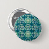 Bloem van levensverzekering - stempelpatroon - cya ronde button 5,7 cm (Voorkant /achterkant)