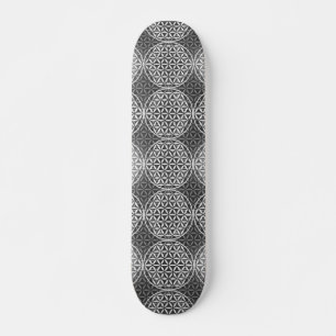 Bloem van levensverzekering - stempelpatroon - gri skateboard