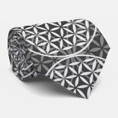 Bloem van levensverzekering - stempelpatroon - gri stropdas (Opgerold)