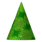 Bloem van levensverzekering - stempelpatroon - gro feesthoedjes (Links)