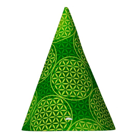 Bloem van levensverzekering - stempelpatroon - gro feesthoedjes (Rechts)