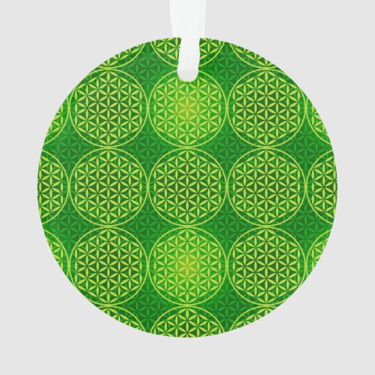 Bloem van levensverzekering - stempelpatroon - gro ornament (achterkant)
