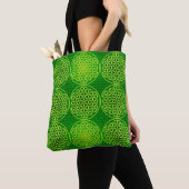 Bloem van levensverzekering - stempelpatroon - gro tote bag (Dichtbij)
