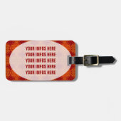 Bloem van levensverzekering - stempelpatroon - ora bagagelabel (Voorkant horizontaal)