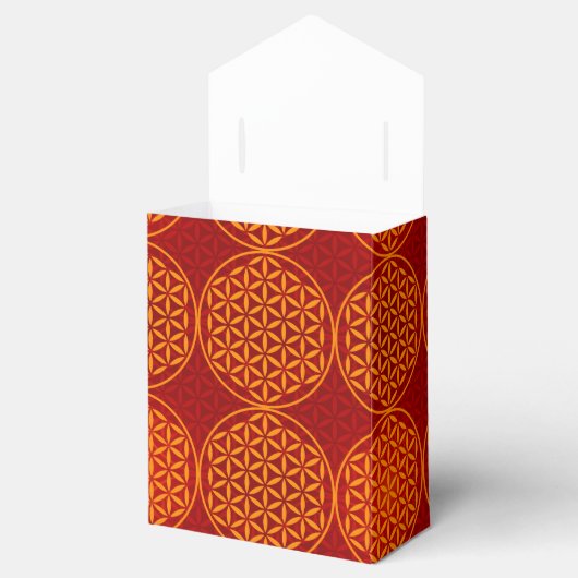 Bloem van levensverzekering - stempelpatroon - ora bedankdoosjes (Geopend)