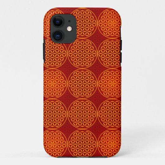 Bloem van levensverzekering - stempelpatroon - ora Case-Mate iPhone case (Achterkant)