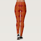 Bloem van levensverzekering - stempelpatroon - ora leggings (Achterkant)