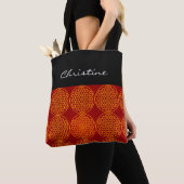 Bloem van levensverzekering - stempelpatroon - ora tote bag (Dichtbij)