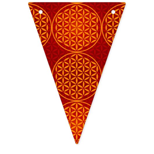 Bloem van levensverzekering - stempelpatroon - ora vlaggetjes (Eerste vlag)