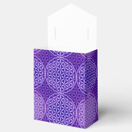 Bloem van levensverzekering - stempelpatroon - paa bedankdoosjes (Geopend)