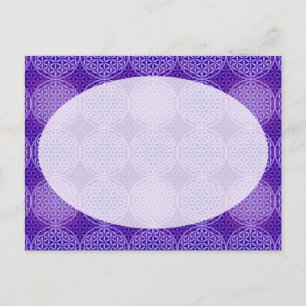 Bloem van levensverzekering - stempelpatroon - paa briefkaart