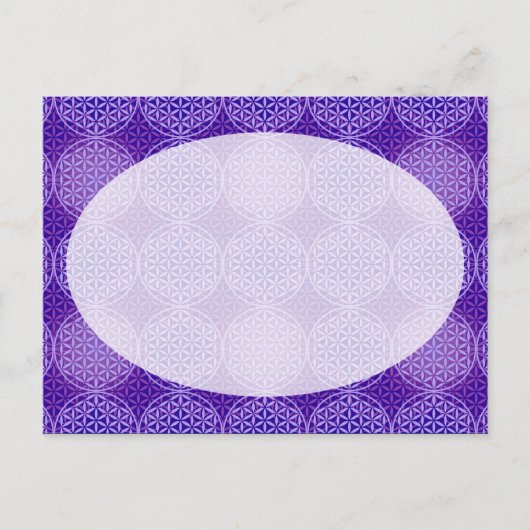 Bloem van levensverzekering - stempelpatroon - paa briefkaart (Voorkant)