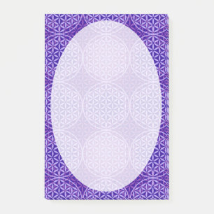 Bloem van levensverzekering - stempelpatroon - paa post-it® notes