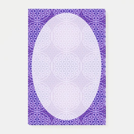 Bloem van levensverzekering - stempelpatroon - paa post-it® notes (Voorkant)