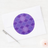 Bloem van levensverzekering - stempelpatroon - paa ronde sticker (Envelop)