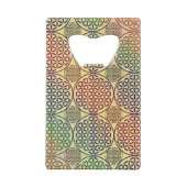 Bloem van levensverzekering - stempelrooster 1 creditkaart flessenopener (Achterkant)