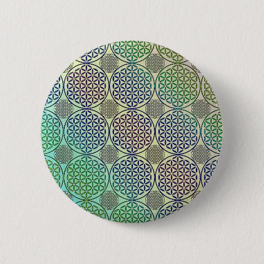 Bloem van levensverzekering - stempelrooster 2 ronde button 5,7 cm (Voorkant)