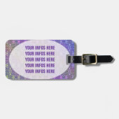 Bloem van levensverzekering - stempelrooster 3 bagagelabel (Voorkant horizontaal)