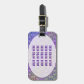 Bloem van levensverzekering - stempelrooster 3 bagagelabel (Voorkant verticaal)