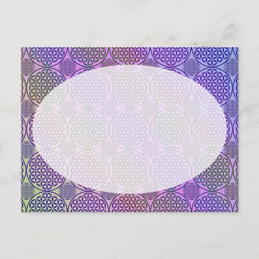 Bloem van levensverzekering - stempelrooster 3 briefkaart (Voorkant)