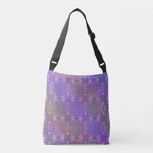 Bloem van levensverzekering - stempelrooster 3 crossbody tas (Voorkant)