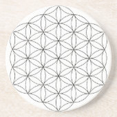 Bloem van levenszandsteen Onderzetter (Voorkant)