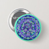 Bloem van Life Blue~knoppen Button (Voorkant /achterkant)