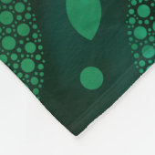 Bloem van Life Dot Art malachietgoud Fleece Deken (Hoek)