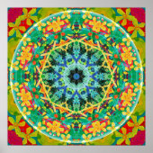 Bloem van Life Mandala 10 Poster (Voorkant)