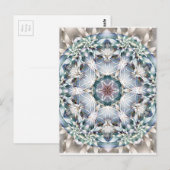 Bloem van Life Mandala 1-kaarten Briefkaart (Voorkant / Achterkant)