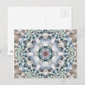 Bloem van Life Mandala 1-kaarten Briefkaart (Voorkant / Achterkant)