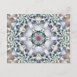 Bloem van Life Mandala 1-kaarten Briefkaart