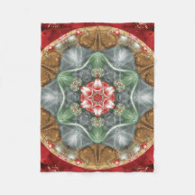 Bloem van LIfe Mandala 2 Fleece Blanket