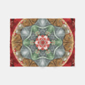 Bloem van LIfe Mandala 2 Fleece Blanket Deken (Voorkant (Horizontaal))