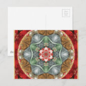 Bloem van Life Mandala 2-kaarten Briefkaart (Voorkant / Achterkant)