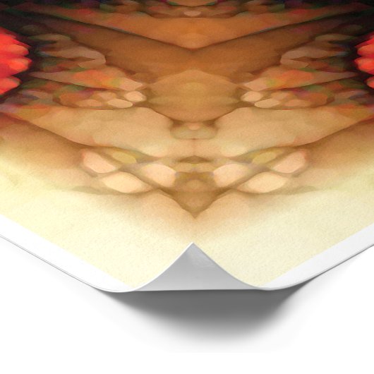 Bloem van Life Mandala 2 Poster (Hoek)