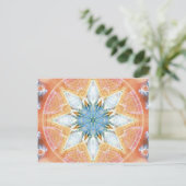 Bloem van Life Mandala 3-kaarten Briefkaart (Staand voorkant)
