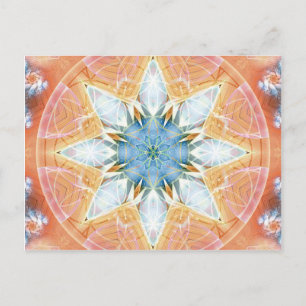 Bloem van Life Mandala 3-kaarten Briefkaart