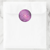Bloem van Life Pink Galaxy Ronde Sticker (Tas)