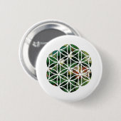 Bloem van Lotus Painting Ronde Button 5,7 Cm (Voorkant /achterkant)