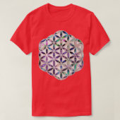 Bloem van mensenlevens Abalone schelp op parels T-shirt (Design voorkant)