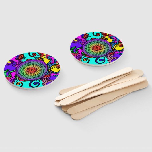Bloem van mensenlevens: Chakra Handwaaier (Niet-gemonteerd)