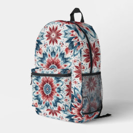 Bloem van onafhankelijkheid bedrukte rugzak