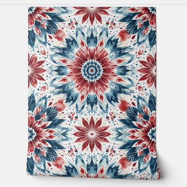 Bloem van onafhankelijkheid behang (Afrollen)